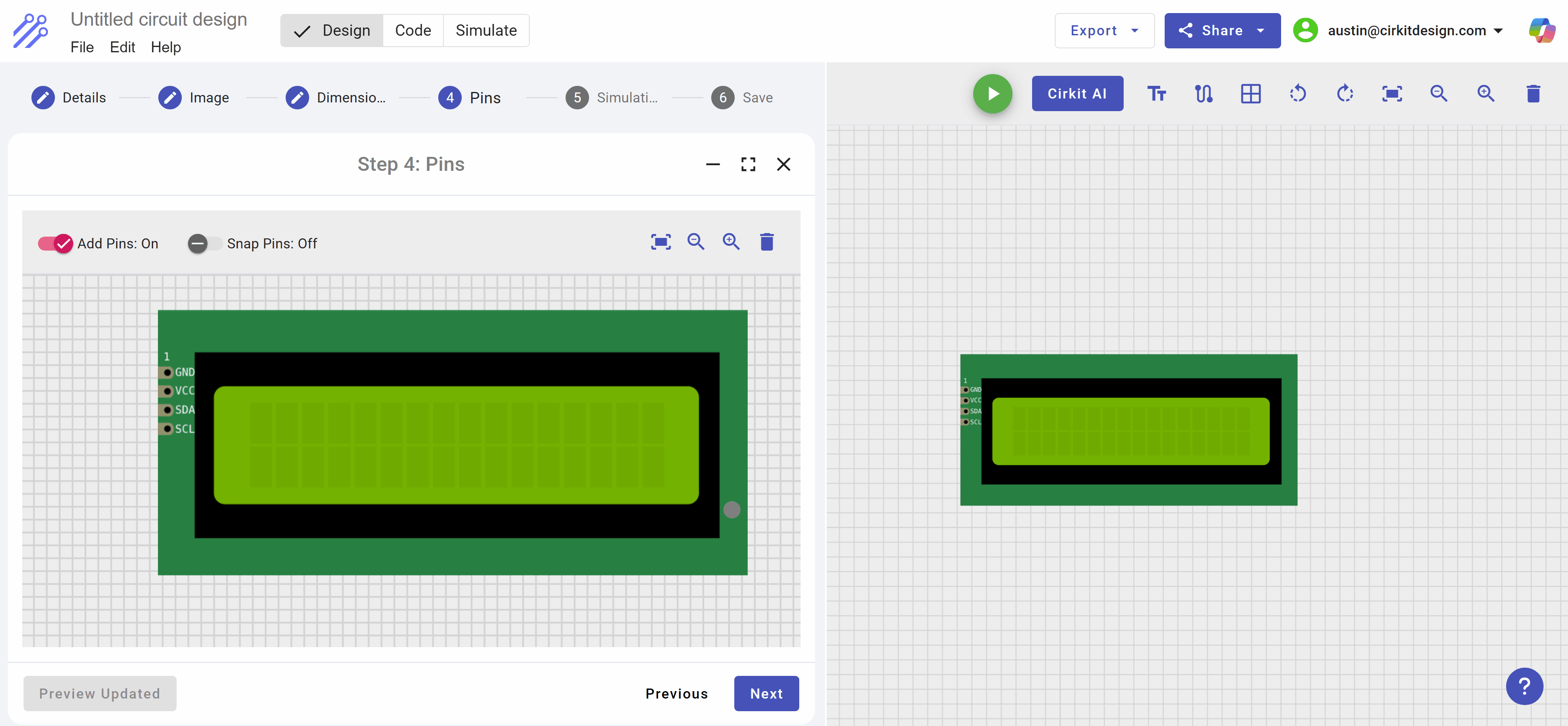 Adding Pins and Labels