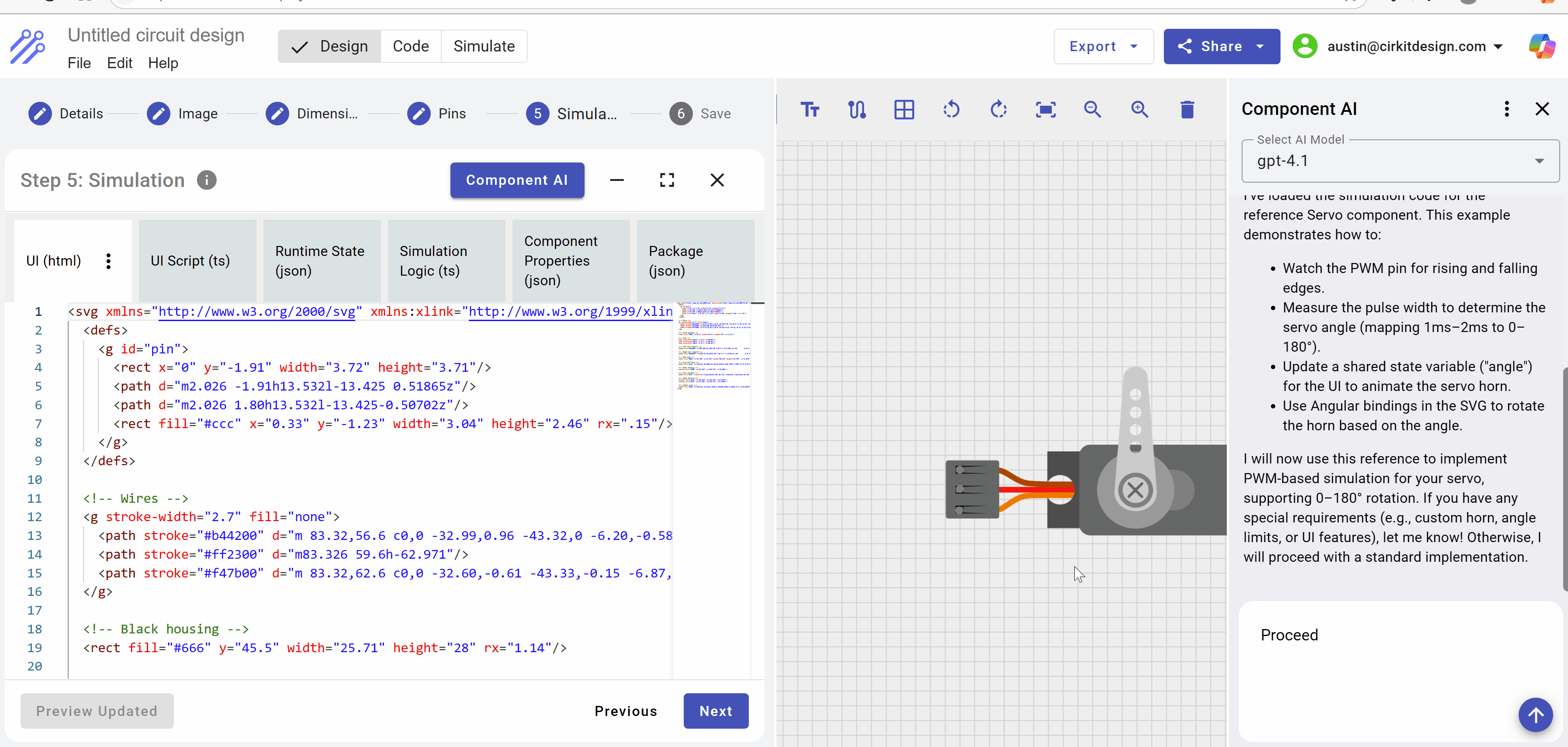 Using Component AI